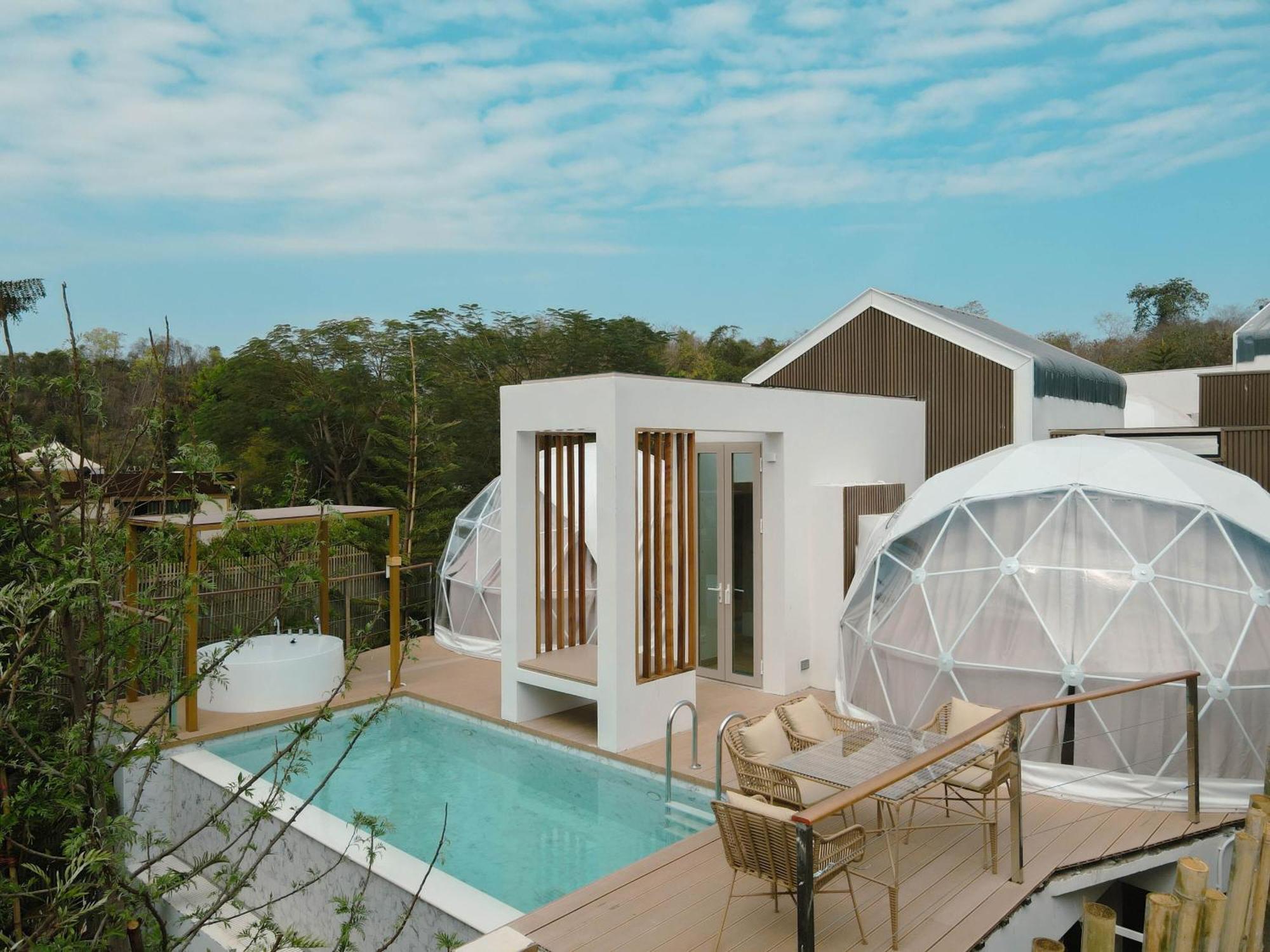 The X10 Nordic Tent And Glamping Pool Villa Khaoyai เขาใหญ่ - Sha Certified Ban Thung Sawang Exteriér fotografie
